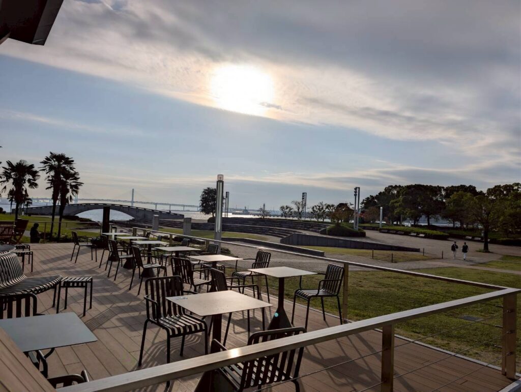 dacōテラス席の様子